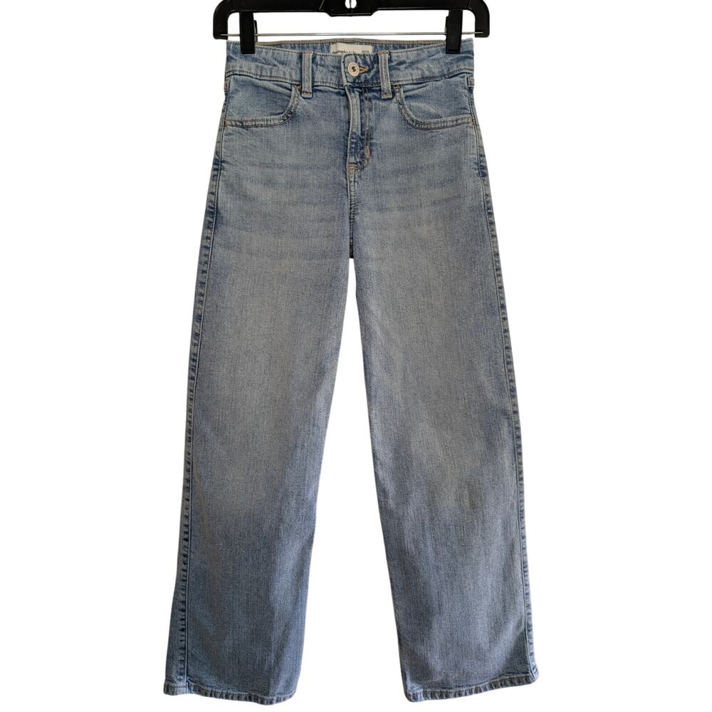 Abercrombie Kids Girls Bottoms, Light Wash High Rise Wide Leg Jeans, Sz 11/12R